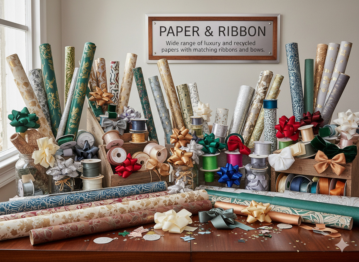 Luxury wrapping paper selection